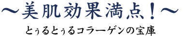 美肌効果満点～とぅるとぅるコラーゲンの宝庫～